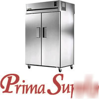 New true commercial 2 solid/2 glass door refrigerator
