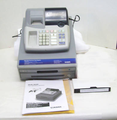 Casio cash register-lightly used-instructions/keys, etc