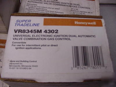 Honeywell VR8345M 4302 automatic electronic gas valve 