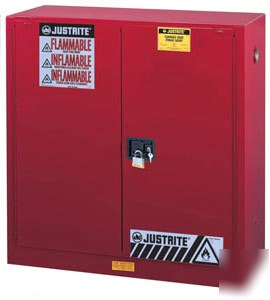 Justrite 30 gallon red safety cabinet