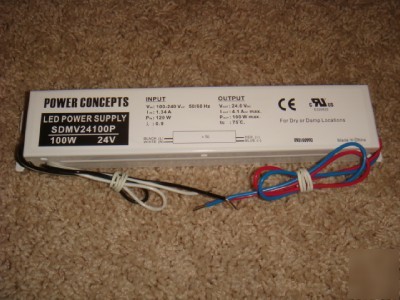 Led power supply 100 watt 100W 24V 24 volt SDMV24100P
