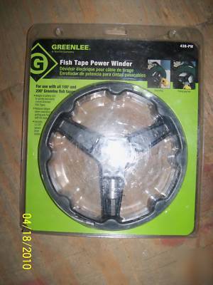 New greenlee # 438-pw fish tape power winder
