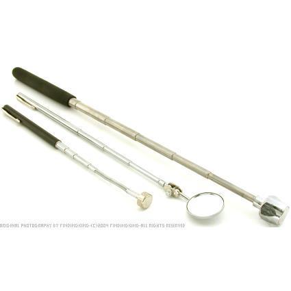 3 telescopic magnetic pick up mirror inspection tool