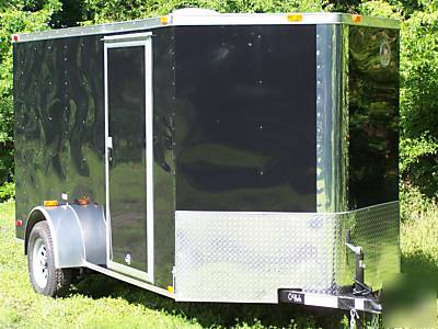 6X12 1-axle standard enclosed cargo motorcycle trailer