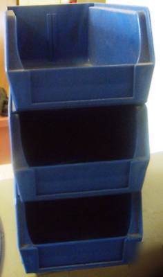 Akro-mills 30-220-blue plastic bin box, pack of 20