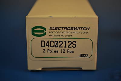 Electroswitch rotary D4C0212S 2 pole 12 position