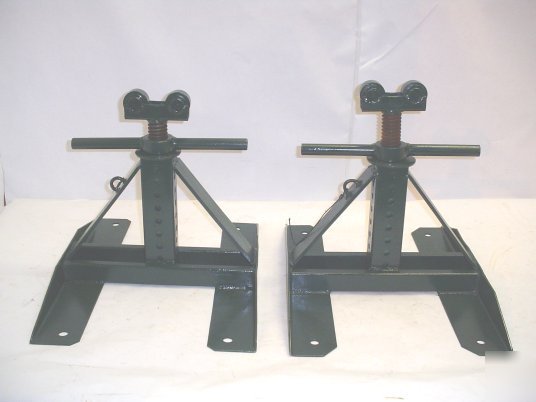 Greenlee 687 adjustable cable reel stands lot 2 