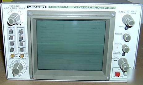 Leader lbo-5860A waveform monitor ntsc
