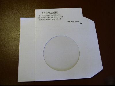 New 600 printed cd dvd window cardboard binding sleeve 