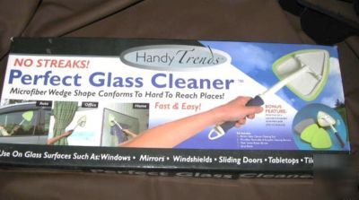 New handy trends glass cleaner kit microfiber reusable 