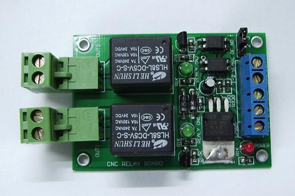 Relay board for router or mill cnc stepper system