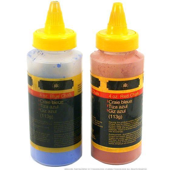 2 chalk line powder bottles construction marking tool