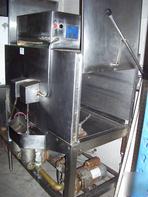 Dishwasher double 2 rack low temp chemical dish machine