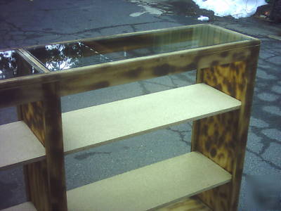 Display case wood & glass retail we deliver locally ca