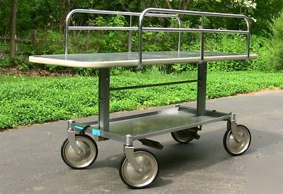 All stainless steel medical utility cart bus