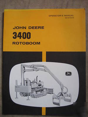 John deere 3400 rotoboom operator's manual jd 350 