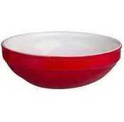 New cerise red ceramic pasta bowl - 1-qt.