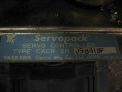 Yaskawa .85KW ac servo and controller, barely used