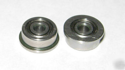 (10) SFR1-5-zz stainless flanged bearings, 3/32 x 5/16