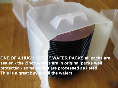 Hugh lot of wafers as listed 