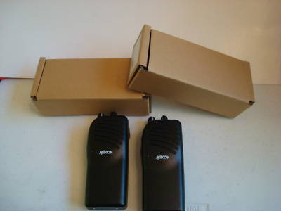 (2)m/a-com 300P uhf portable radio