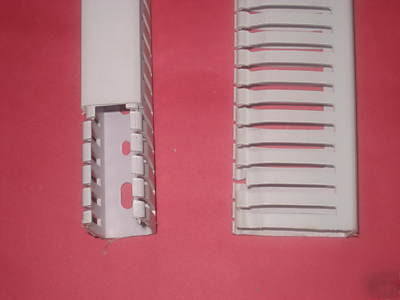 20PC-1.5X2.5X2M white hi dens panduit style wiring duct