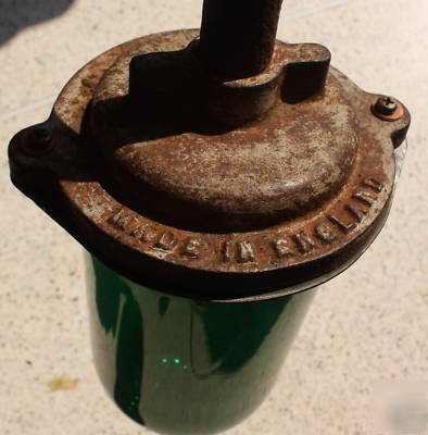 Green industrial wall light explosion proof vintage old