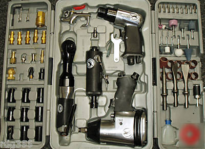 71 pc air tool kit / impact wrench hammer impact socket