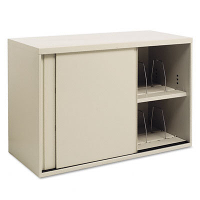 Overfile storage cabinet lateral file, 42W X18H, putty