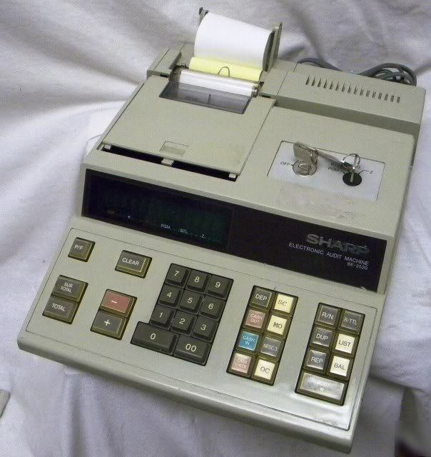 Sharp be-2520 auditing bank offline teller machine