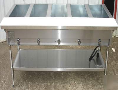 New eagle 5 well hot food table 220V w / ss undershelf