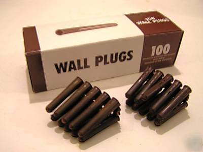 1000 brown wall plugs drill size 7MM * great value *