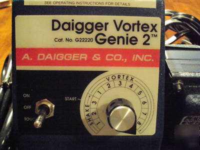 Daigger vortex genie 2 laboratory mixer