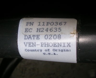Hubbell 460P9V05 connector & cord 15 foot, used