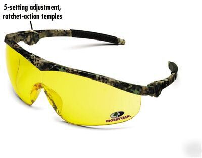 Safety glasses shooting hunting amber Z87.1 camo frame