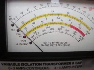 Sencore pr-57 isolation transformer analyzer 0-140 vac