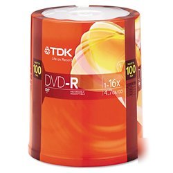 New tdk 16X dvd-r media 48520