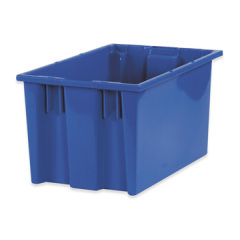 Shoplet select blue stack nest container 10 x 16 x 8