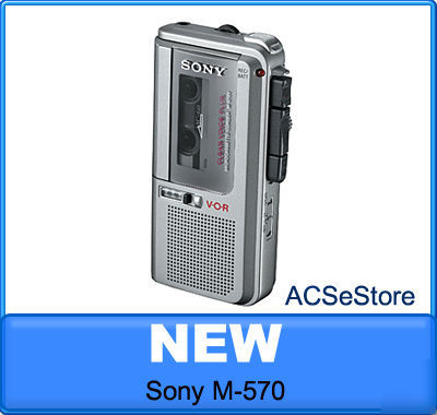 New brand sony m-570V microcassette voice recorder