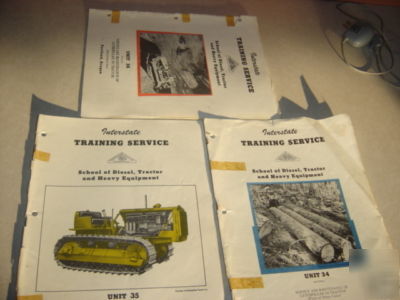 Vintage caterpillar D8 tractor repair training manuals
