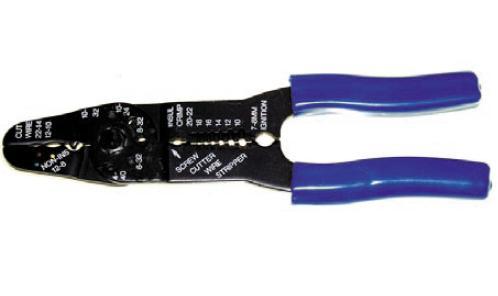 Electrical wire tool - crimper, stripper, cutter + more