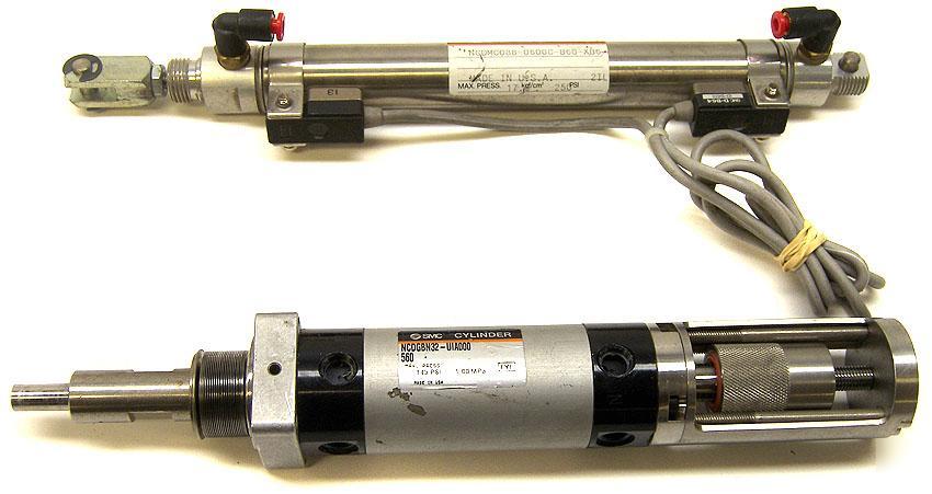 Lot smc air cylinder /sensor 250 psi NCDGBN32 /NCDMC088