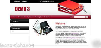 Office supplies webstore/website & 1 years free hosting