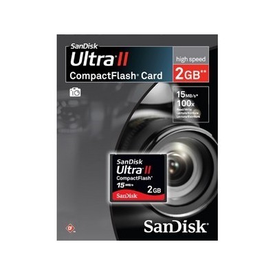 Sandisk 2GB ultra ii cf high speed for canon 50D slr rt