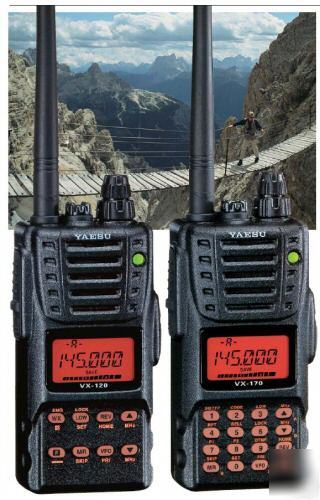 Yaesu vx-170/e vhf 5W handheld radio tx: 136~174MHZ
