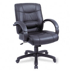 Alera strada series mid back swiveltilt chair with bla