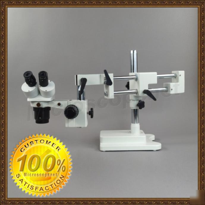 Dual-boom binocular stereo microscope 5-10-15-20-30-60X