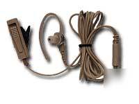Motorola 2 wire extra loud beige earpiece w/ mic & ptt