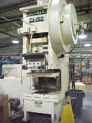 150 minster #G1-150 fixed base gap frame punch press