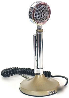 Astatic d-104 desk microphone mic w/amplified base